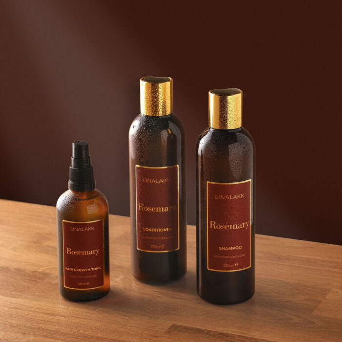 Rosmariiniõliga juuksekasvu soodustav komplekt