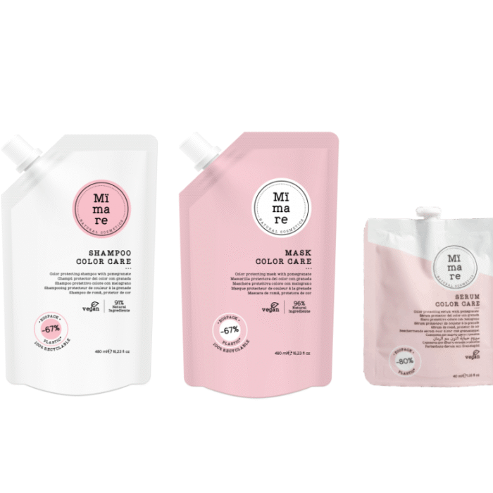 värvitud juuste komplekt